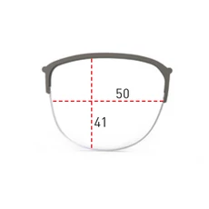 RX DIRECT CLIP INKAS HALF RIM LIGHT GUN/SHAPE B (50/41 MM)