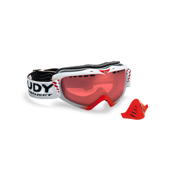 SZEMÜVEG KLONYX SNOW FROZEN CRYSTAL RED FLUO/LASER KAYVON RED DL SPHERIC