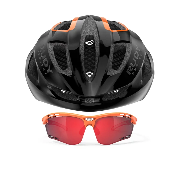 PACK CASCA STRYM BLACK-ORANGE (L) +OCHELARI PROPULSE MANDARIN/MULTILASER RED