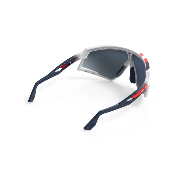 SZEMÜVEG DEFENDER WHITE FADE RED STRIPES-WHITE BUMPERS/MULTILASER ICE