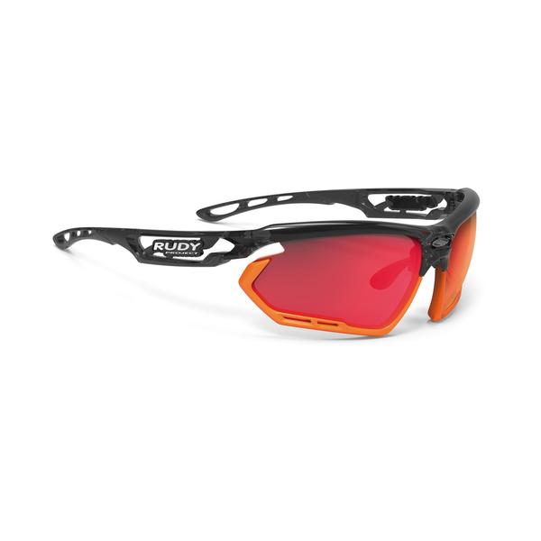 OCHELARI FOTONYK CRYSTAL GRAPHITE-MANDARIN BUMPERS/MULTILASER RED