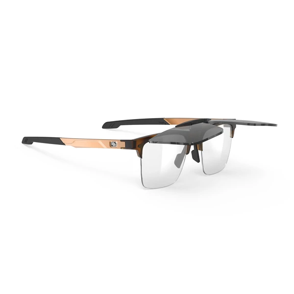 SZEMÜVEG INKAS XL FLIP UP HALF RIM DEMI TURTLE/SMOKE BLACK (SHAPE A)